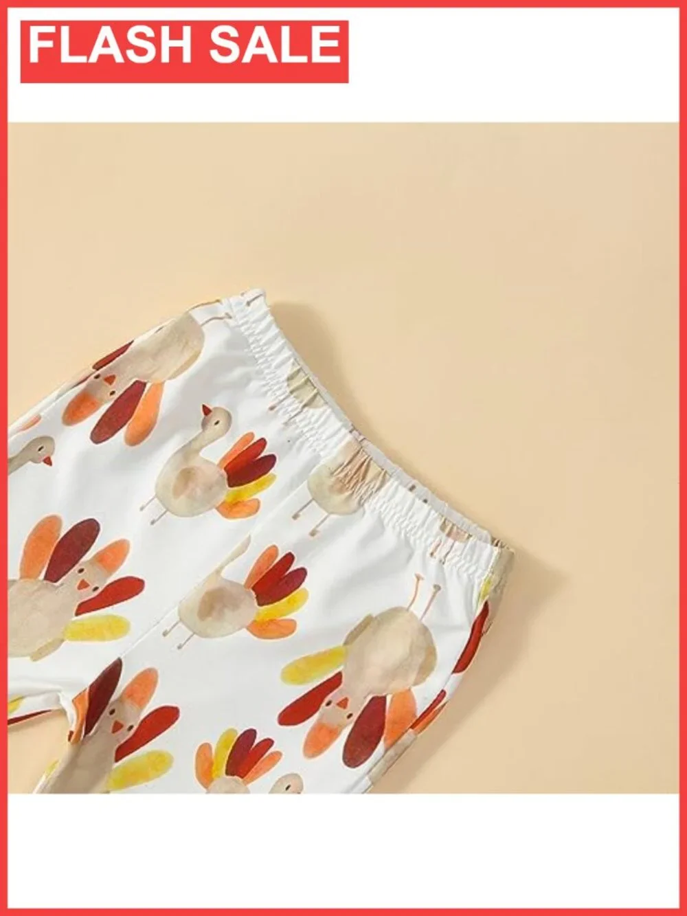 Baby Girl Thanksgiving Outfit 3 Piece Cotton Romper Bell Bottoms Headband